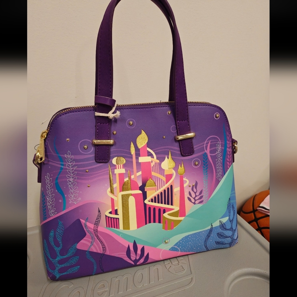 Loungefly Little Mermaid Ariel Castle Handbag Customized